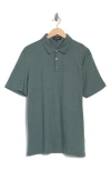 Westzeroone Oakwood Stripe Cotton Polo In Green