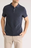 Westzeroone Rick Short Sleeve Polo In Blue Night
