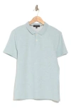 Westzeroone Rick Short Sleeve Polo In Dusty Teal