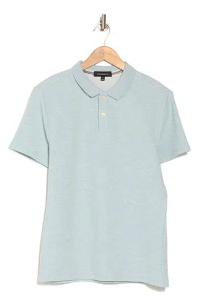 Westzeroone Rick Short Sleeve Polo In Dusty Teal