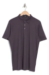 Westzeroone River Valley Polo In Deep Eggplant