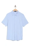 Westzeroone Riverway Short Sleeve Cotton Blend Knit Button-up Shirt