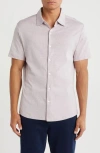Westzeroone Riverway Short Sleeve Cotton Blend Knit Button-up Shirt