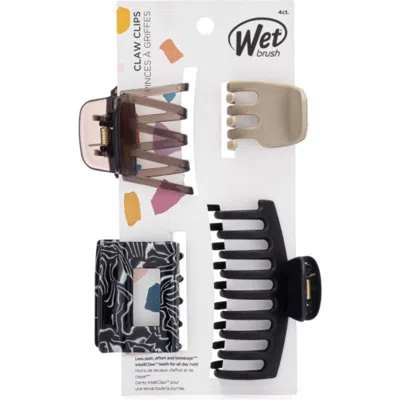 Wet Brush 4-pack Assorted Claw Clips In White