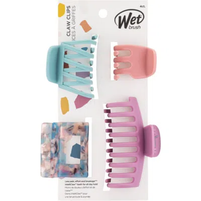 Wet Brush 4-pack Assorted Fashion Claw Clips In White