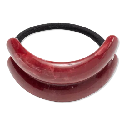 Wet Brush Iridescence Icon Ponytail Cuff - Cherry In Red