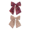 Wet Brush Reclaimed Boho Satin Bow Clips