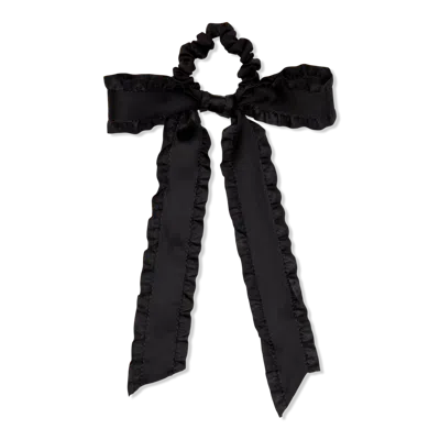 Wet Brush Ruffle Bow Scrunchie