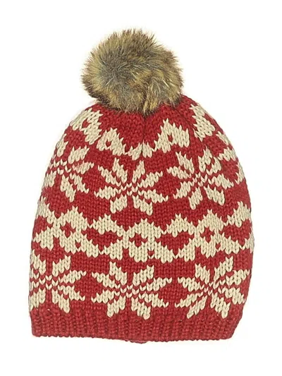 Pre-owned Wet Seal Beanie Hat In Red