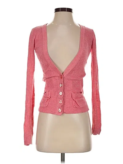 Pre-owned Wet Seal Cardigan Sweater In Pink