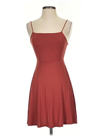 Pre-owned Wet Seal Casual Dress In Burgundy