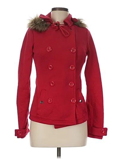 Pre-owned Wet Seal Coat In Red