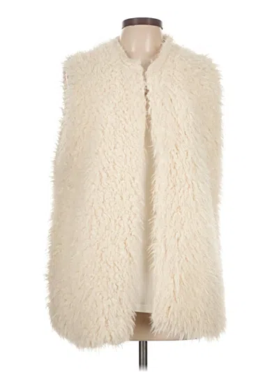 Pre-owned Wet Seal Faux Fur Vest In White