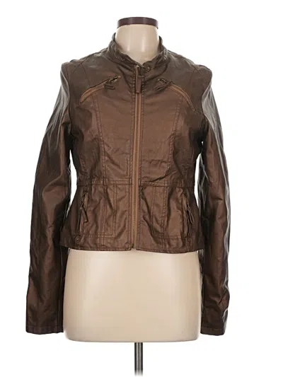 Pre-owned Wet Seal Jacket In Brown