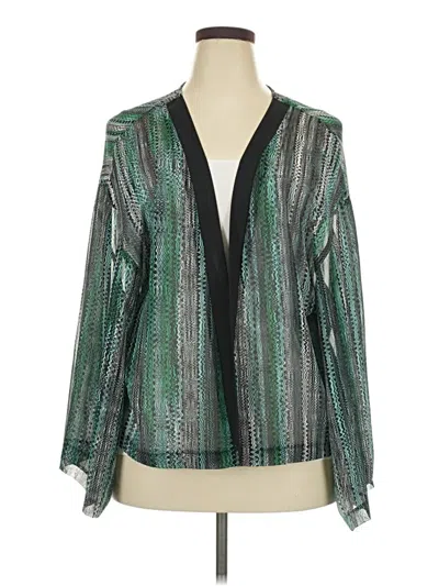 Pre-owned Wet Seal Kimono In Green