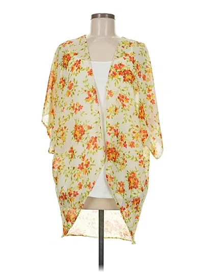 Pre-owned Wet Seal Kimono In Yellow