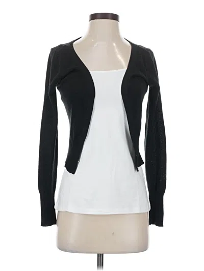 Pre-owned Wet Seal Long Sleeve Top Black Sweetheart Neckline Tops