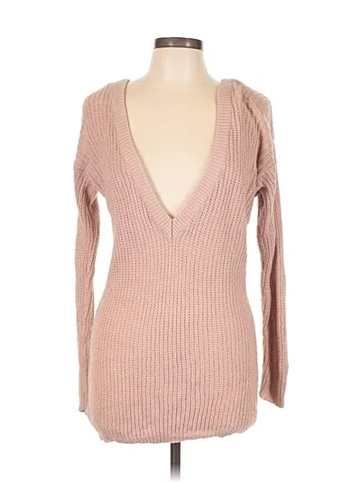 Pre-owned Wet Seal Pullover Sweater In Tan