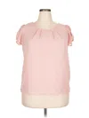 Wet Seal Short Sleeve Blouse In Pink