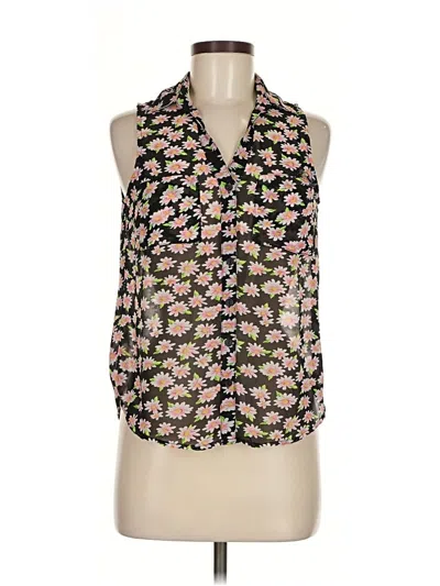 Pre-owned Wet Seal Sleeveless Blouse In Black