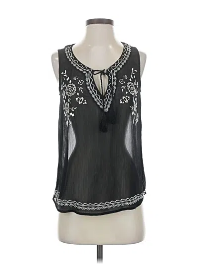 Pre-owned Wet Seal Sleeveless Blouse In Black