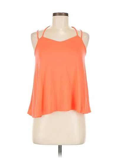Pre-owned Wet Seal Sleeveless Top Orange Halter Neckline Tops