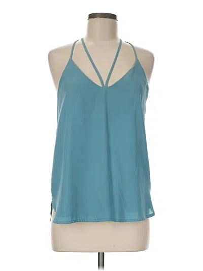 Pre-owned Wet Seal Tank Top Teal Halter Neckline Tops