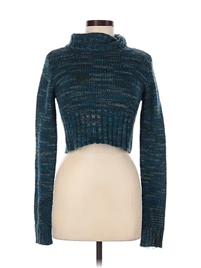 Pre-owned Wet Seal Turtleneck Sweater In Teal