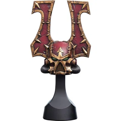 Weta Workshop Warhammer 40,000 Khorne Berzerker Miniature Helmet In Multicolor