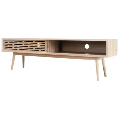 Pre-owned Wewood Radio Style Tv Sideboard Cabinet In Brown