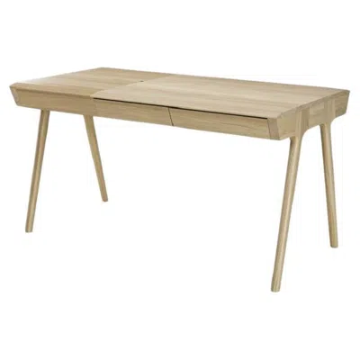 Pre-owned Wewood Sleek Wooden Desk With Multiple Storage Compartments In A Minimalist Design In Brown