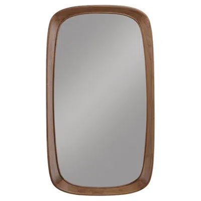 Pre-owned Wewood Versatile Design Medium Wall Mirror With Wooden Frame In Brown