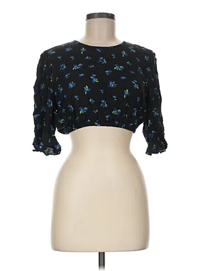 Pre-owned Weworewhat 3/4 Sleeve Blouse In Black