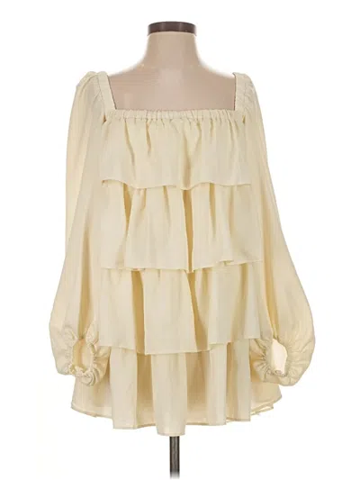 Pre-owned Weworewhat 3/4 Sleeve Blouse In Ivory