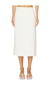 Weworewhat A Line Midi Skirt In Ivory