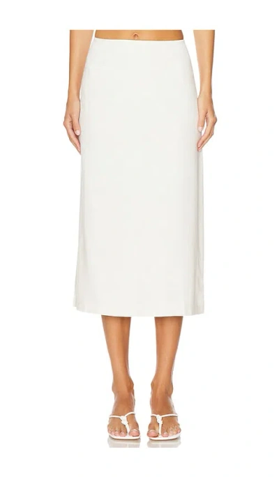 Weworewhat A Line Midi Skirt In Ivory