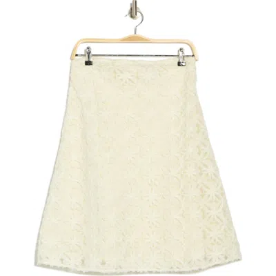 Weworewhat A-line Lace Skirt In Ivory
