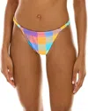 Weworewhat Adjustable Ruched Bottom In Multi