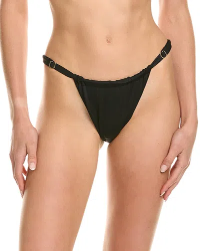 Weworewhat Adjustable Ruched Bottom In Black