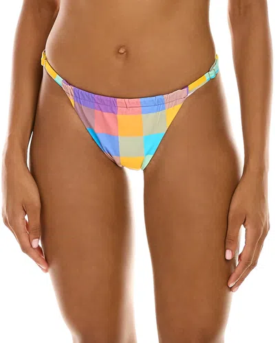 Weworewhat Adjustable Ruched Bottom In Multi