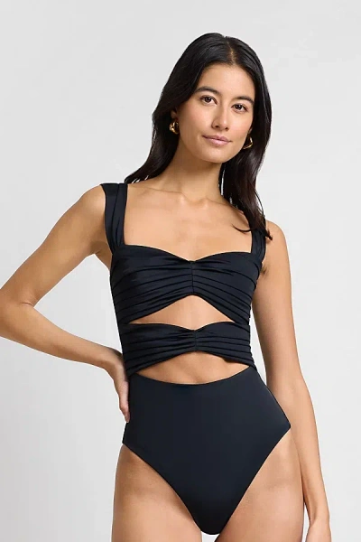 Weworewhat Ariel One Piece Swimsuit In Black, Women's At Urban Outfitters