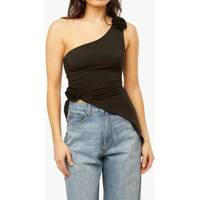 Weworewhat Aysm Rose Top In Black