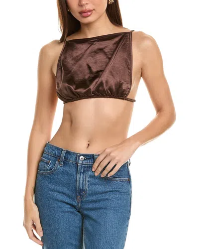 Weworewhat Backless Square Top In Purple