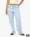 Weworewhat Baggy Mid Rise Straight Pant In Super Light