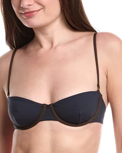 Weworewhat Balconette Bikini Top In Blue