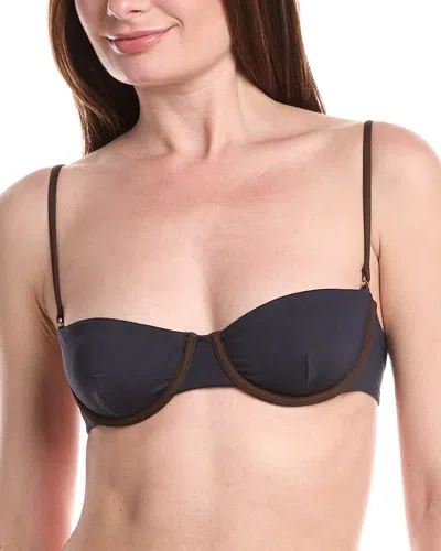 Weworewhat Balconette Bikini Top In Blue