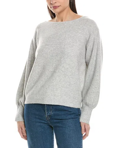 Weworewhat Balloon Sleeve Wool-blend Sweater In Gray