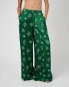 Weworewhat Beach Pants In Sea Grn/off Wh