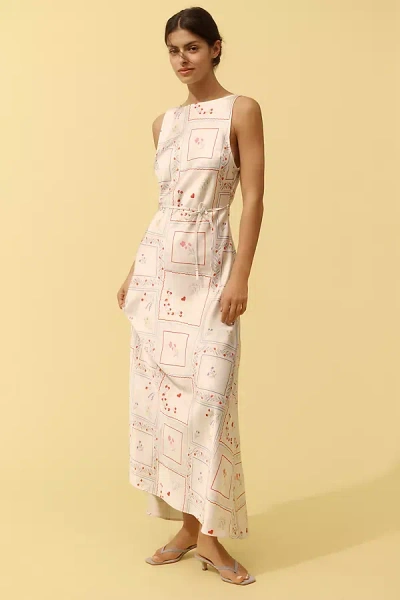 Weworewhat Boat-neck Slip Maxi Dress