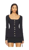 Weworewhat Boatneck Peplum Blazer In Black